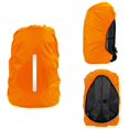 thumbnail image 2 of M (26-40L) Rain Cover Backpack Cover Black + Orange Waterproof Rain Satchels with Reflective Stripe Adjustment Buckle, 2 of 5