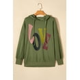 thumbnail image 5 of Casuashion Mist Green LOVE Letter Oversize Hoodie - Bold & Romantic, 5 of 8
