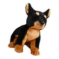 thumbnail image 4 of Vaveren Animal Toy Dog Statue Holiday Gift Sleeping Cuddly Pillow Simulation Puppy Doberman Pinscher, 4 of 8