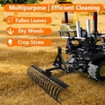 thumbnail image 3 of Kojooin Heavy-Duty Landscape Rake for Lawn Tractor, ATV or UTV, 49 Inch Rake with 17 Steel Tines and 2 Inch Receiver, 3 of 7