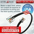 thumbnail image 2 of 6 Foot RJ11 Telephone Cord - Voice/Data Phone Cable, 4 Wire, 100% Copper (Black 6ft) Made in USA, 2 of 5