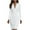 White, variant on Women's V Neck Business Long Sleeves Knee Length Bodycon Midi Dress Elegant Work Pencil Dress for Evening Cocktail Black M
