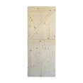 thumbnail image 4 of K Style Series Finished DIY Solid Wood Sliding Barn Door Slab(Hardware Kit NOT Included) (36in. x 84in., Unfinished), 4 of 4