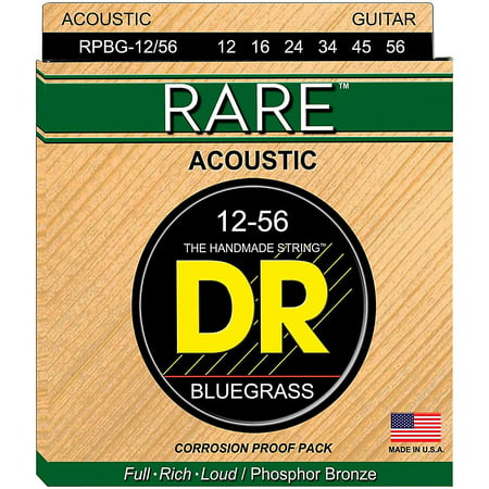 DR Strings Rare Phos Bronze Bluegrass Acoustic Guitar (Best Bluegrass Guitar Strings)