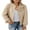 Pale Khaki, variant on Eytino Jackets for Women Bomber Jacket Coat Casual Long Sleeve Stand Collar Zip Up Lightweight Fall Jackets with Pockets Gray
