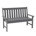 thumbnail image 6 of JOIVI Outdoor Patio Bench, 2-Person Garden benches with Armrest and Backrest, Patio Bench for Outdoors, Park, Yard, Porch, Lawn, Dark Gray, 6 of 9