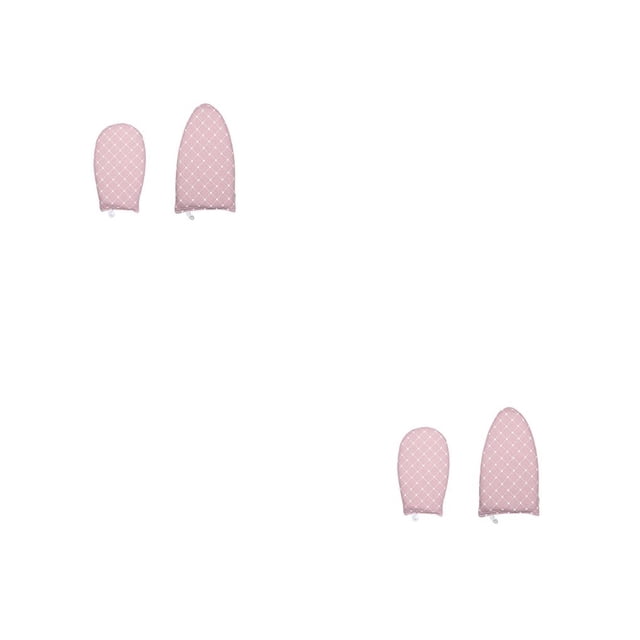 Advancent 2 piezas de guantes de vapor para ropa, tabla de planchar impermeable de algodón, funda transpirable portátil, reemplazo de 4 capas Rosado 2piezas