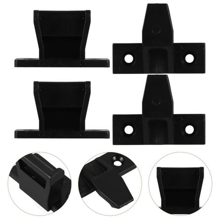 WHAMVOX 10 Sets Drawer Repair for Cabinets Support Universal Black