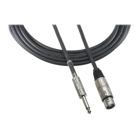 Audio-Technica AT8311 Value Microphone Cables - Microphone cable - XLR3 female to stereo jack male - 25 ft - shielded