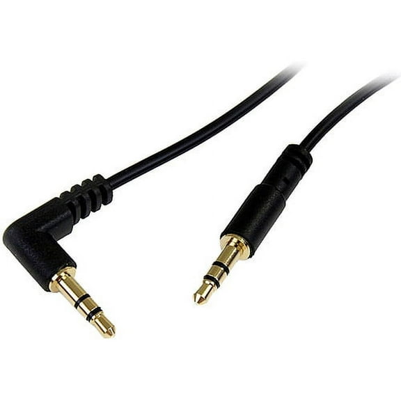 StarTech 6' Slim 3.5mm to Right Angle Stereo Audio Cable, M/M