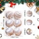 thumbnail image 2 of Adornos Navideños Irrompibles de Plástico de 6 Piezas, 2,36 Pulgadas, Multicolor, Dorados, Rojos, Grises y Blancos, Ligeros, para Fiestas, Hogar, Barandilla, Boda., 2 of 6