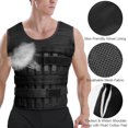 thumbnail image 2 of Graflsoa Adjustable Weighted Vest for Enhanced Training, Max Load 15kg, Black Mesh Fabric Design, 2 of 6