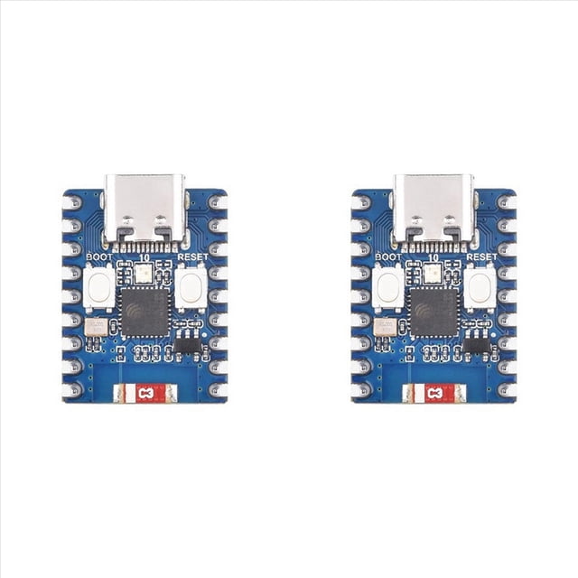 2X ESP32-S3-Zero Mini Placa de Desarrollo Módulo ESP32-C3FN Compatibilidad WiFi Bluetooth RISC-V Placa de Desarrollo Integrada