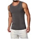 thumbnail image 2 of pstuiky Camisetas sin mangas para hombre, Camiseta deportiva ajustada de color liso para hombre, moderna, para tiempo libre y fitness Camisas para hombres l, 2 of 4