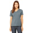 thumbnail image 1 of T-Shirt Décontracté à Manches Courtes Col en V pour Femmes, 1 of 2