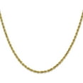 thumbnail image 2 of Solid 10K Yellow Gold 2.7mm Diamond-Cut Rope Chain - 7" Bracelet, 2 of 8