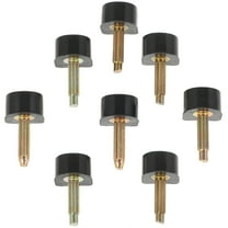 Tineasur Non- Black PVC Heel Tips for High Heel Shoes, Quiet Wear, Replacement, 4 Pairs