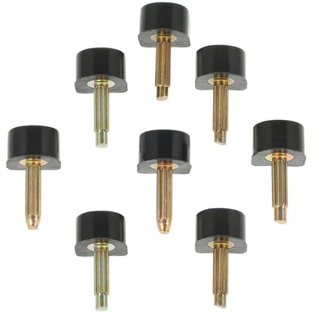 Tineasur Non- Black PVC Heel Tips for High Heel Shoes, Quiet Wear, Replacement, 4 Pairs