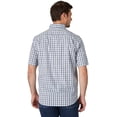 thumbnail image 2 of Wrangler Authentics Men's Short Sleeve Classic Plaid Shirt, Blue Plaid, XX-Large, 2 of 3