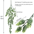 thumbnail image 2 of Viworld Artificial Flower Hops Vine Garland Plant Fake Hanging Vine Faux Hops UV Resistant Faux Floral Greenery for Indoor Outdoor Front Porch Flower Decor 3 PCS, 2 of 9