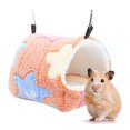 thumbnail image 3 of Hamster Bed Nest Star Pattern Warm Soft Hamster Hanging House Small Animal Bed, 3 of 10