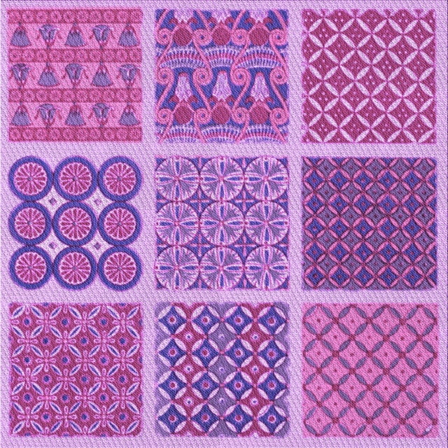 Ahgly Company Tapis d'Intérieur Lavable en Machine Carré Transitionnel Orchidée Violet, 7 Pieds Carré