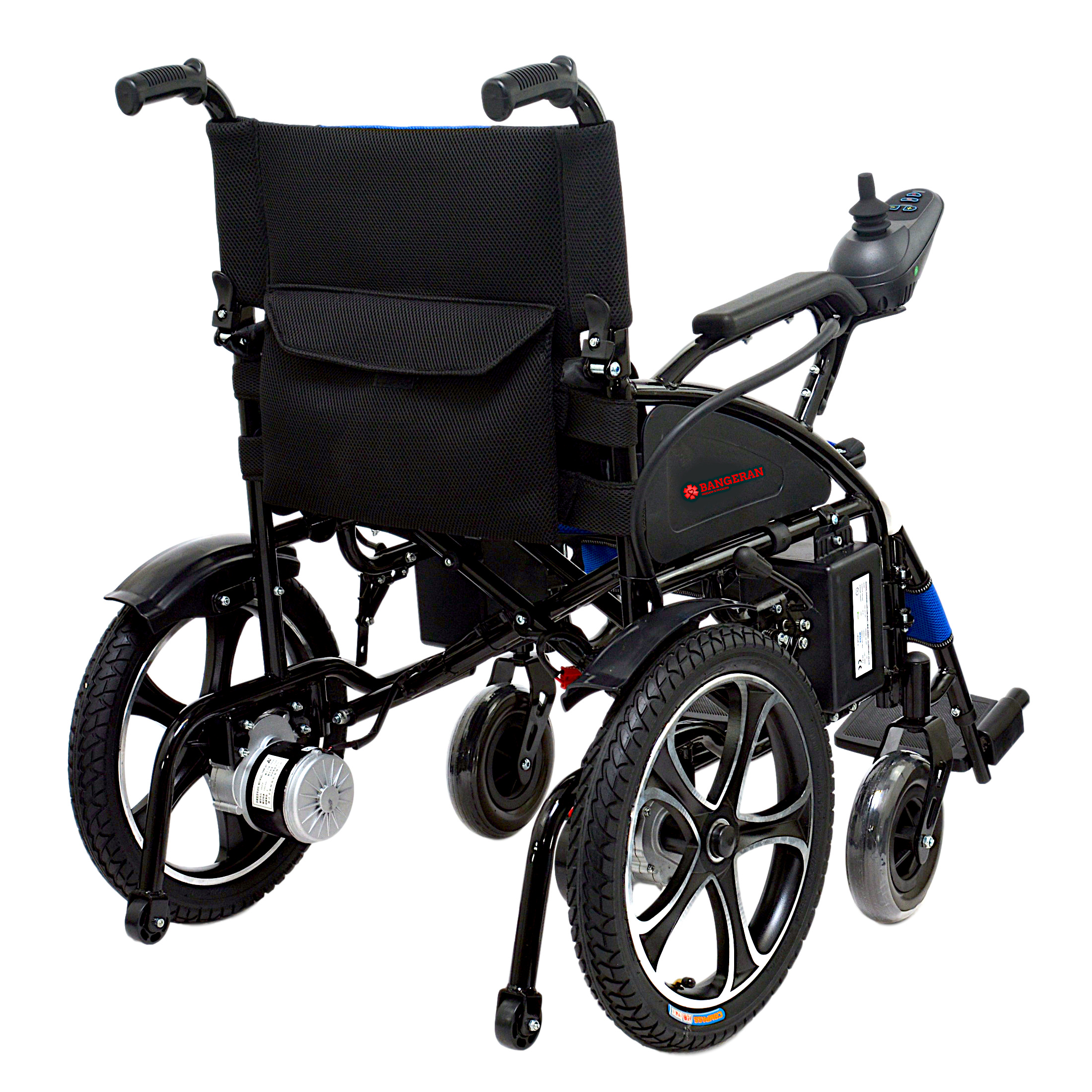 Luxury Aluminum Alloy Self-propelled Folding Wheelchair Black