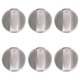 thumbnail image 3 of 6Pcs Cooker Knobs,6mm Gas Stove Knobs Stove Replacement Metal Knobs Accessories for Kitchen Gas Oven, 3 of 5