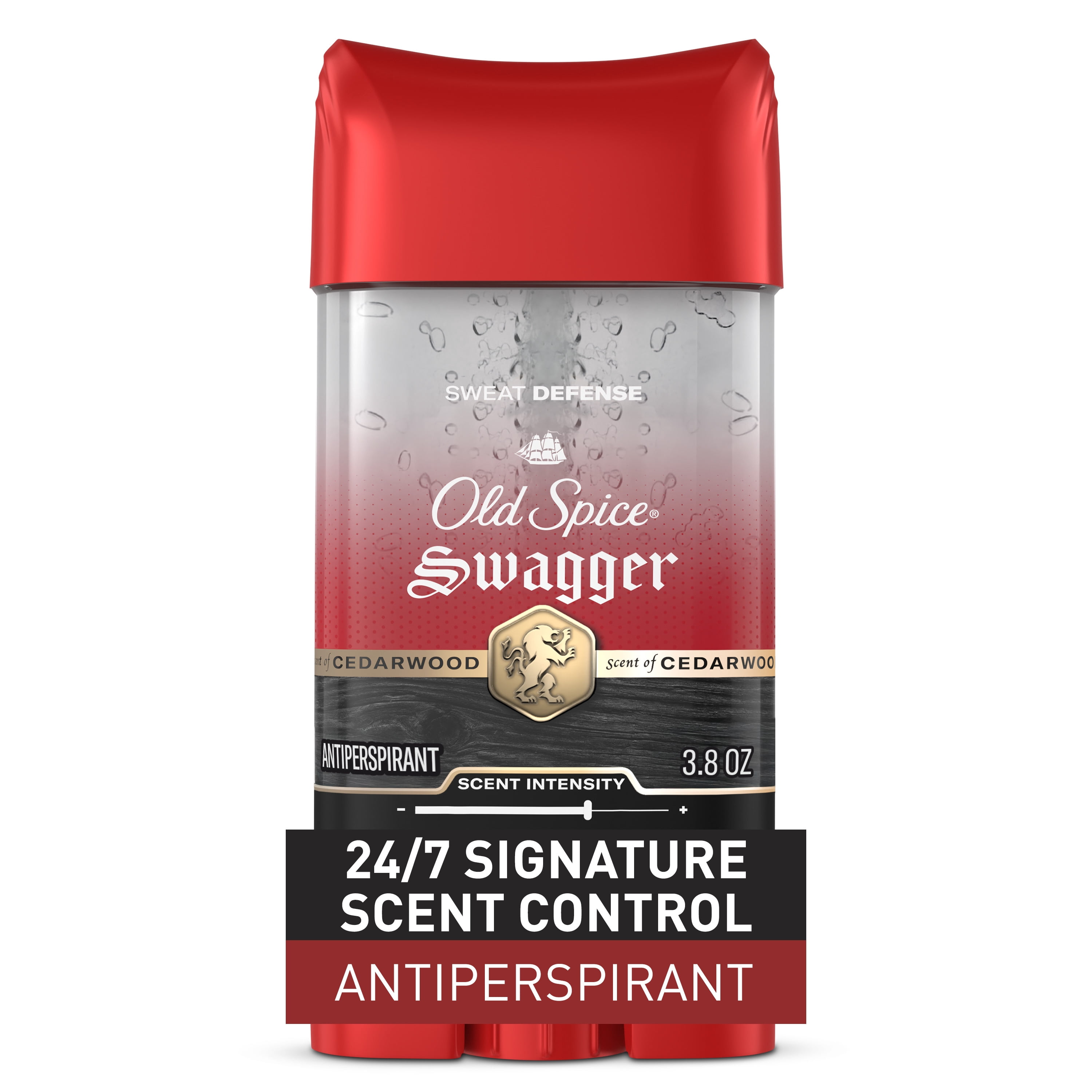 (2 pack) Old Spice Red Zone Swagger Scent Clear Gel Antiperspirant Deodorant for Men, 3.8 oz