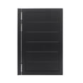 thumbnail image 4 of 23.6" x35.4" Single Swinging Door, Square Cafe Saloon Swing Door with 3 Hinges,1.37in Thick Solid Wood Partition Door for Hallway Kitchen Bar Shop (Black), 4 of 25