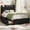 Black with Charging, variant on Memoryfield Twin Size Bed Frame with 2 Storage Drawers and Charging Station, Rustic Velvet Upholstered Platform Bedframe with Storage Headboard, No Box Spring Needed, Noise Free, Beige