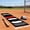 Black #51, variant on Baseball Batting Mat for Training – Non-Slip PU Softball Hitting Trainer with Stance Guide,53.15 x 11.81 x 0.16 Inch Pitching Mat for Indoor Outdoor Practice Black