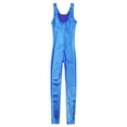 thumbnail image 5 of YiZYiF Kids Girls Metallic Solid Color Stretchy Ballet Dance Gymnastics Leotard Jumpsuit,Sizes 3-14, 5 of 6