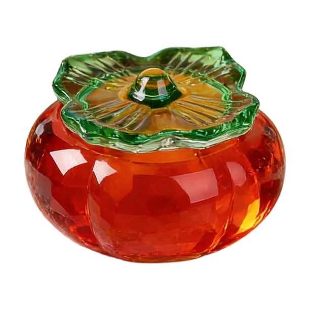 Nail Cup Gradient Color Covered Container Cup Liquid Wash Pen Glass Jewelry Box Persimmon Jewelry Box