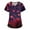 0-red, variant on Valentine's Day Womens Scrub Tops Love Heart Printed V Neck Breathable T-Shirts Short Sleeve Professionals Soft Stretch Scrub Tops with Pockets dark blue 4X-Large