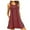 Watermelon Red, variant on VERUGU Nightshirt for Women Sleeveless Sleepwear Nightgown V Neck Henley Tunic Tank Dress Casual Loungewear Loose Ruched Pajama Dress Blue S