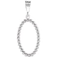 thumbnail image 1 of Oval Shaped Pendant in Sterling Silver, 1 of 1