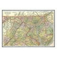 thumbnail image 2 of Johnson 14x11 White Modern Wood Framed Museum Art Print Titled - Maryland, Delaware - Johnson 1888, 2 of 4
