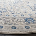 thumbnail image 4 of SAFAVIEH Brentwood Gillian Floral Area Rug, Light Gray/Blue, 3' x 3' Round, 4 of 11