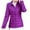 Purple, variant on Lindreshi Winter Coats for Women Plus Size Women Fashion Slim Casual Zippers Loose Long Sleeve Bomber Warm Blouse Coat Short Tops Parkas
