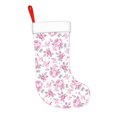 thumbnail image 2 of Balery Rose Flowers Pattern Christmas Stockings with Initials, 18" Large Knit Christmas Stocking,Xmas Stocking for Kids, Holiday and Family Stocking, 2 of 7