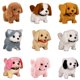 thumbnail image 2 of Cute Realistic Electric Little Puppy Plush Toy Simulation Husky Tedd Dog Walk Bark Wagging Tail Stuffed Animal Doll Kids Gift, 2 of 5