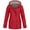 Red, variant on Jacket Women Solid Rain Jacket Outdoor Plus Size Waterproof Hooded Raincoat Windproof Cropped Jacket Women on Clearance