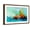 Brown Frame, variant on Art.com Abstract Colorful Oil Painting on Canvas Texture. Semi- Abstract Image of Landscape Paintings Backg Stretched Canvas Print Wall Art by pluie_r, 24" x 16"