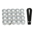 thumbnail image 5 of 20pcs Universal 17mm Wheel Nut Covers Lug Nut Caps Screw Protector , Chrome, 17mm, 5 of 8