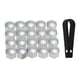thumbnail image 5 of 10 pares de tapas protectoras para pernos y tuercas de rueda con herramienta de desmontaje Cromo, 5 of 9