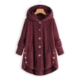thumbnail image 3 of Abrigo de otoño invierno para mujer, cálido abrigo de oso de peluche, chaqueta de lana, abrigo de felpa para mujer, chaqueta con capucha, nuevos abrigos para mujer, chaqueta de Color sólido, 3 of 3
