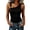 Black30, variant on Womens Workout Tops Asymmetrical One‑Shoulder O‑Ring Ribbed Knit Tank Top, Slim‑Fit Sleeveless Camisole, Edgy Street‑Chic Casual Everyday‑Wear Blouse Womens Tops Dressy Casual