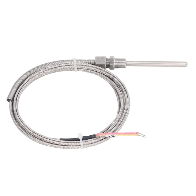 Termopar Tipo K, Sonda De Sensor Tipo K 1/8 Pulg. NPT Longitud De Resorte Ajustable De Amplio Rango Para Química
