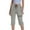 Gray, variant on Jsaierl Capri Pants for Women Summer Elastic Waist Capri Shorts Petite Straight Leg Cotton Skimmers Beach Solid Color Stretch Capris Casual Capris for Women